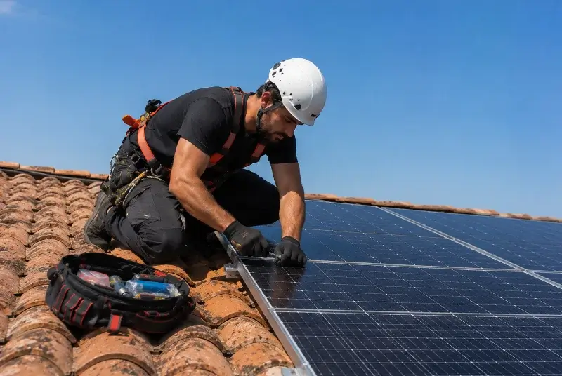 Maintenance et monitoring de panneaux solaires à Bignan